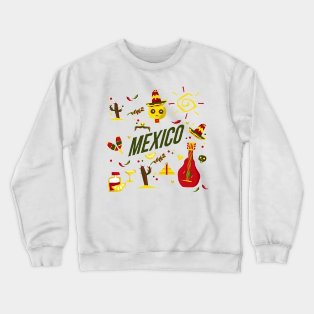 MEXICO Crewneck Sweatshirt by ballano